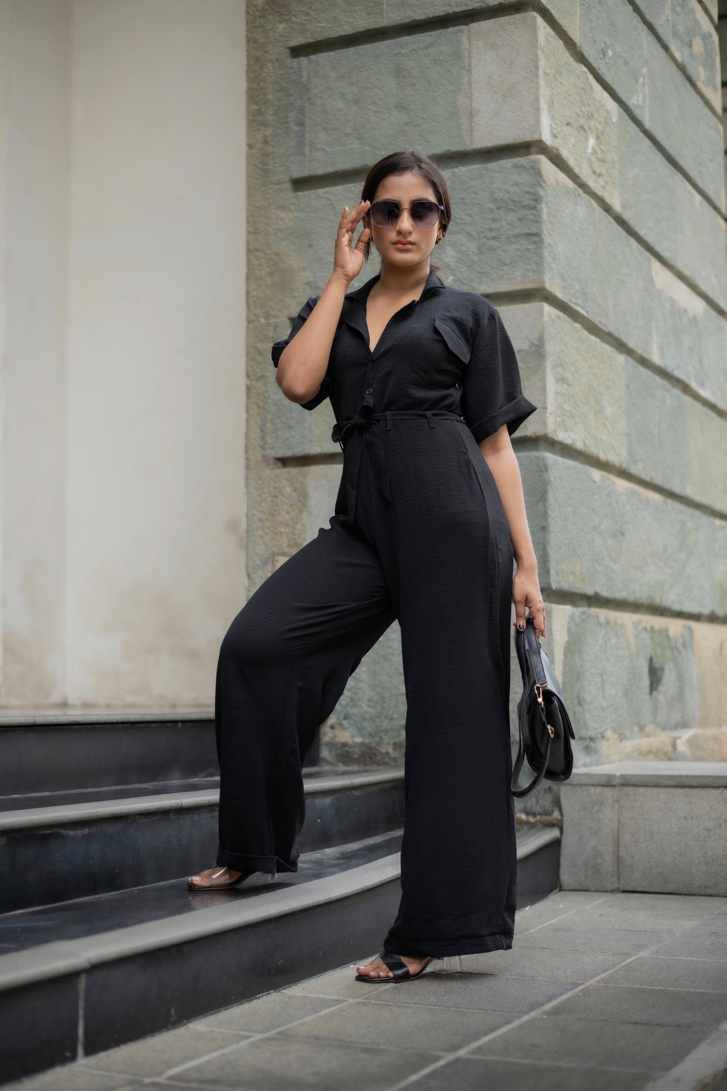 Black jumpsuit