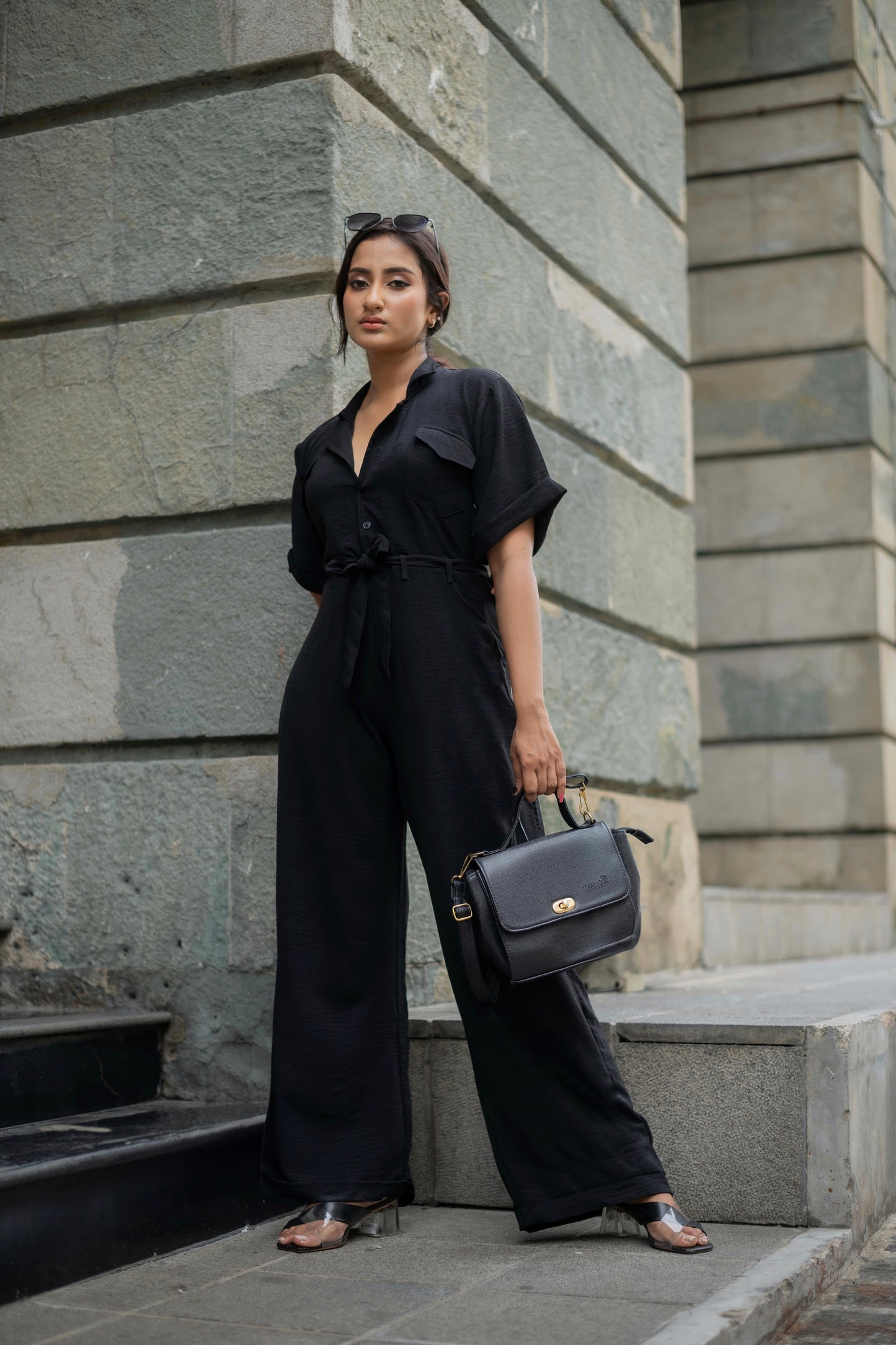 Black jumpsuit