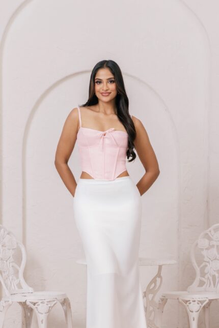 Blush pink corset