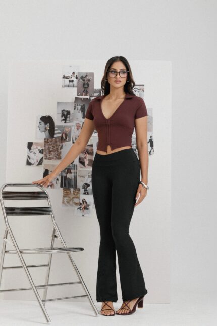 Elara maroon top